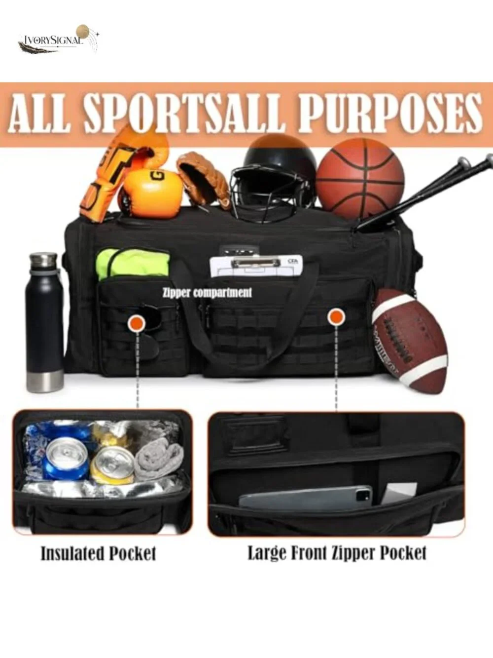 130L Extra Large Duffle Bag Heavy Duty Water Resistant Travel Sports Gym